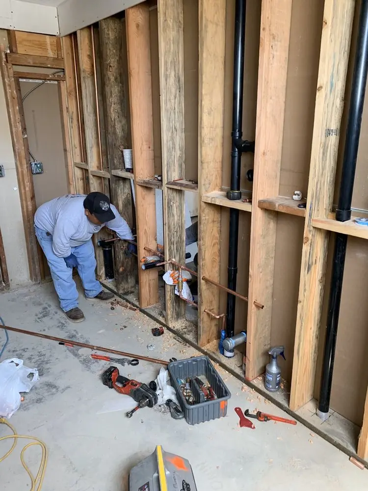 Commercial rough-in plumbing for Gas Line Repair in Exeter